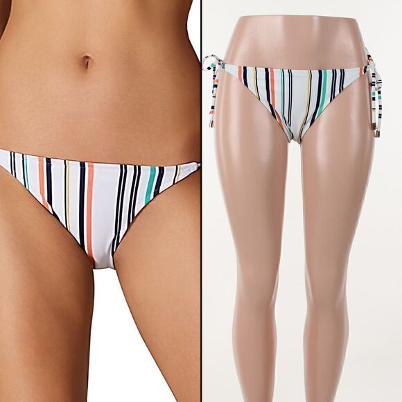 Karen Millen Striped Side Tie Bikini Bottom - Picture 1 of 5